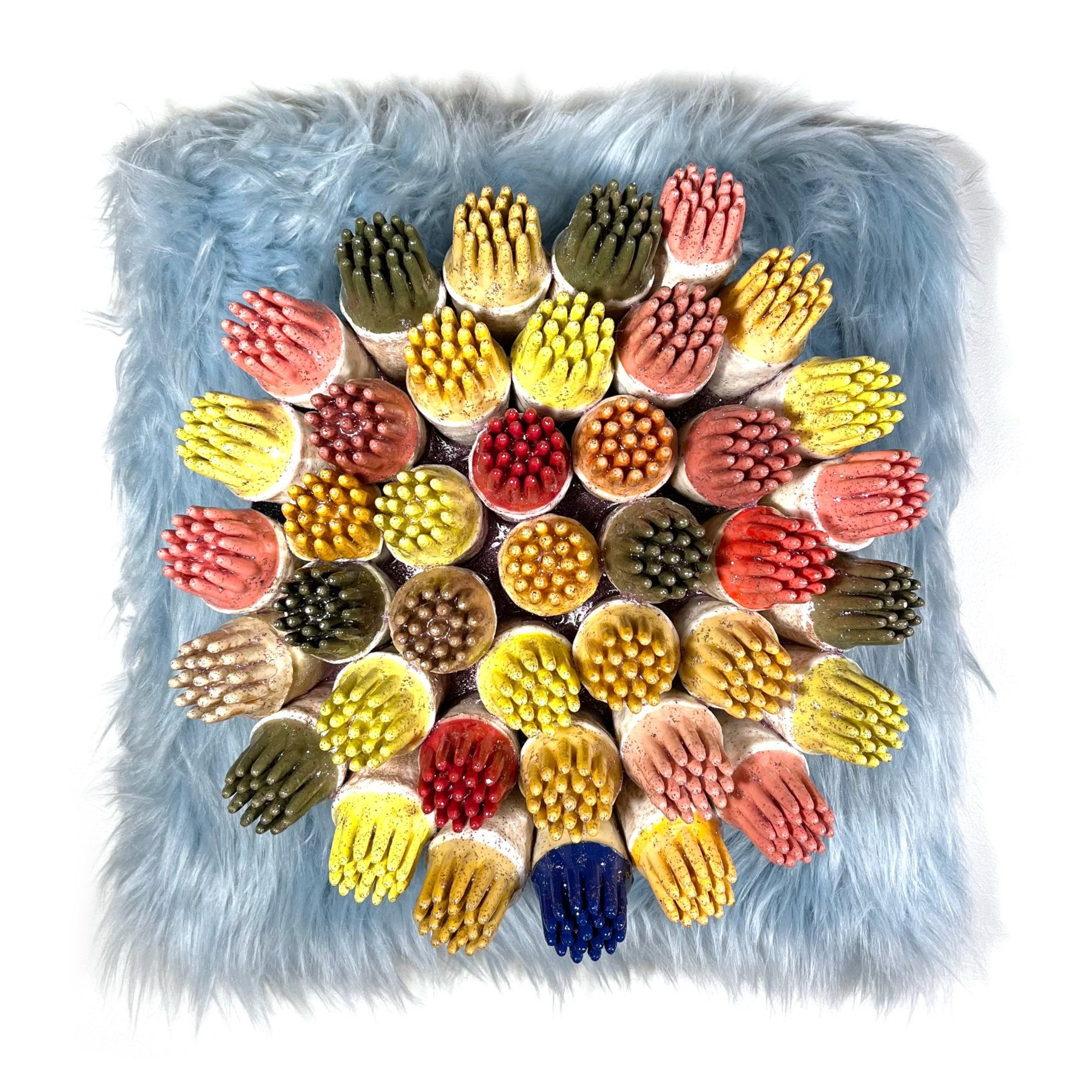 chwang 320 pieces 20 colors pom pom balls,1 inch multicolor pompoms for  kids arts and
